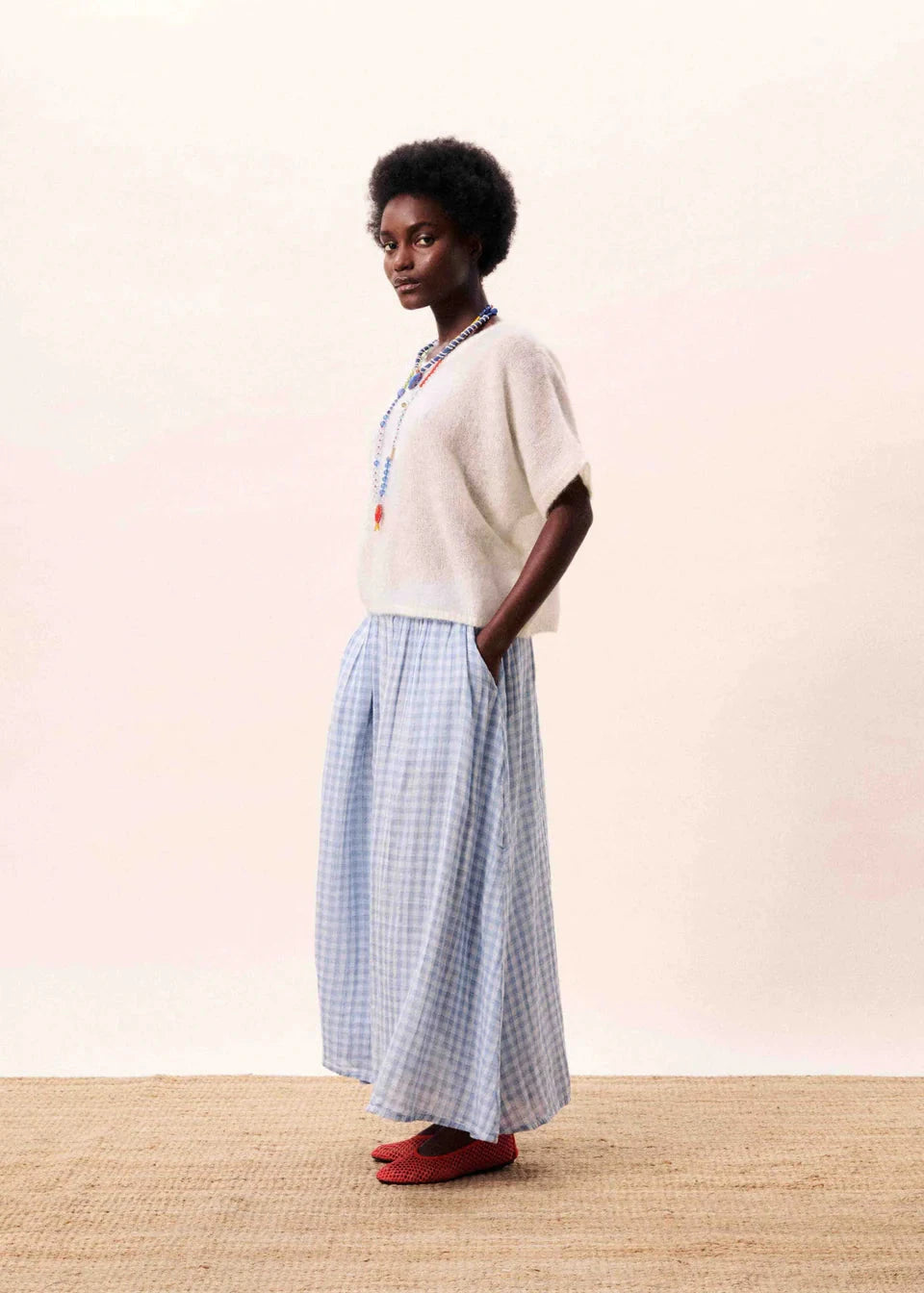 Cobalt Skirt Light Blue | FRNCH Skirt FRNCH