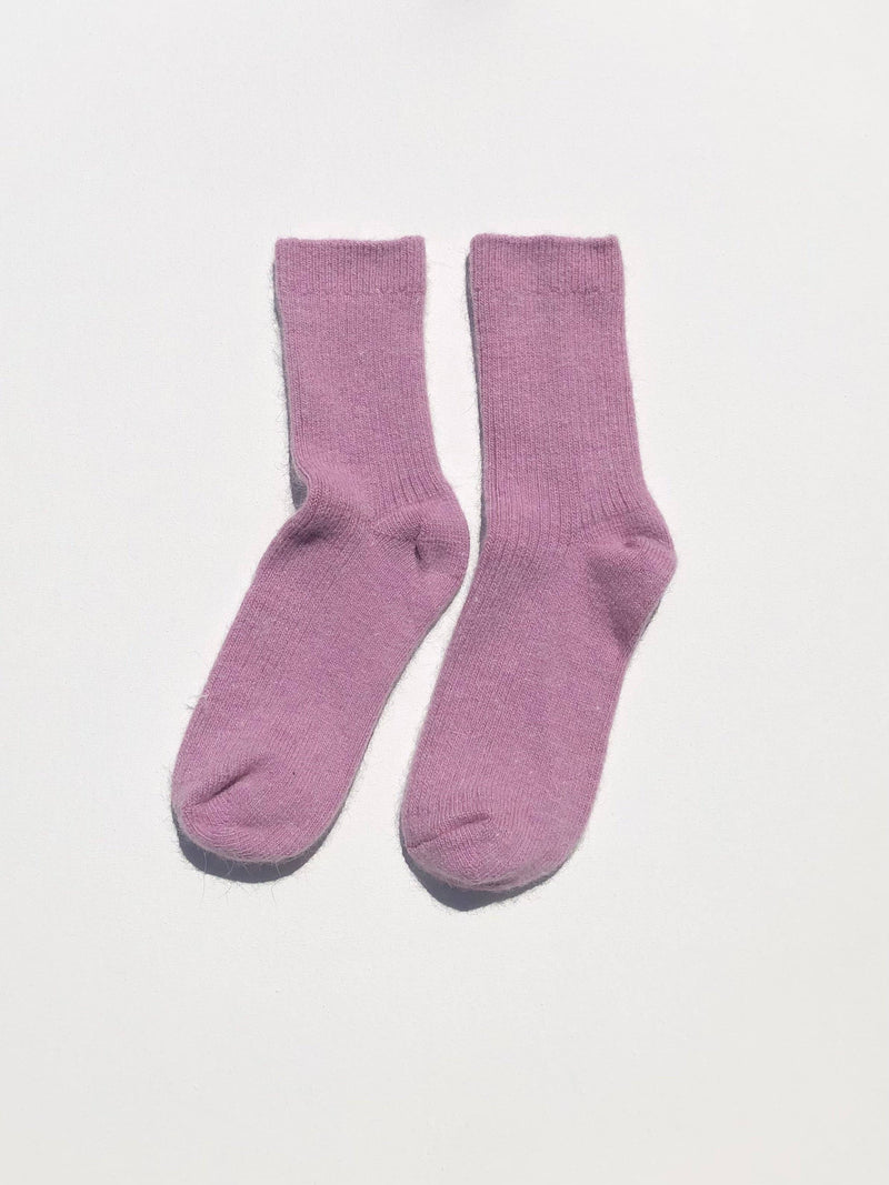 ANGORA WOOL SOCKS - snow pastel Billy Bamboo