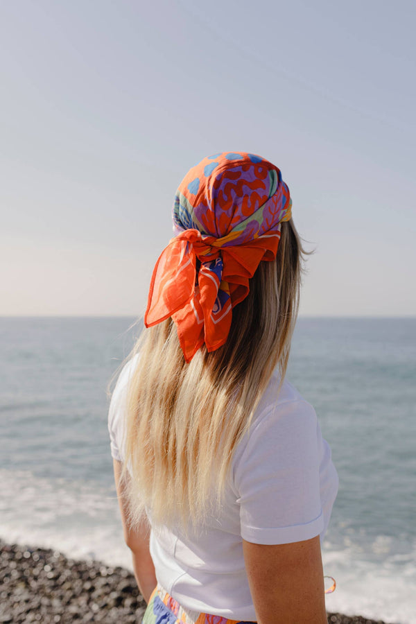 SUMMER PATCH medium scarf/Silk & Cotton STUDIO ARDE