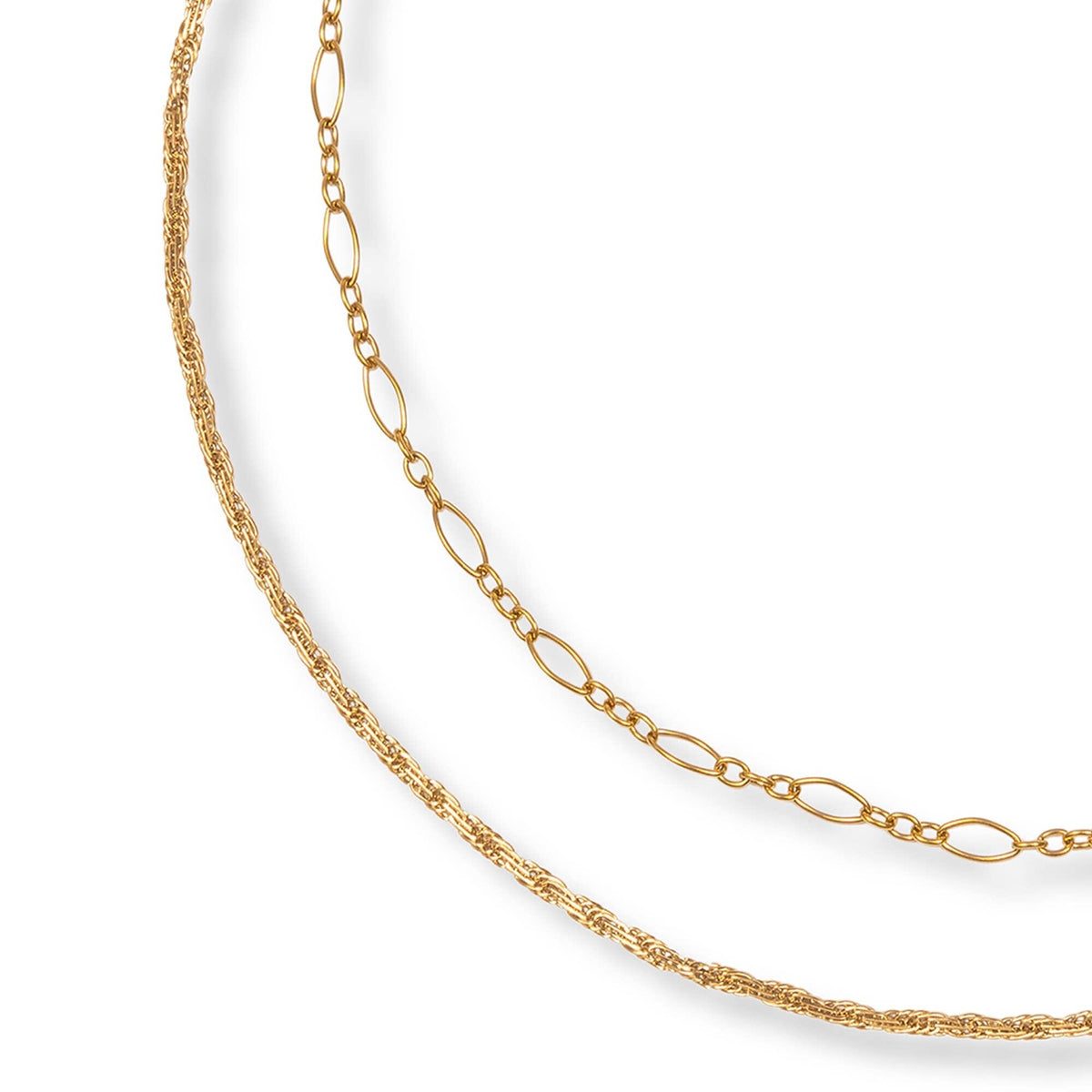 Delicate Layered Chain | A Weathered Penny Necklace A Weathered Penny Jewellery