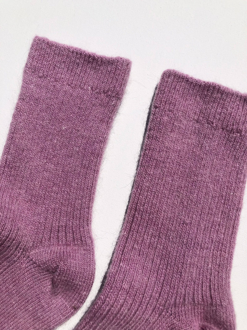 ANGORA WOOL SOCKS - snow pastel Billy Bamboo