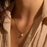 Pearl Droplet Necklace A Weathered Penny Jewellery