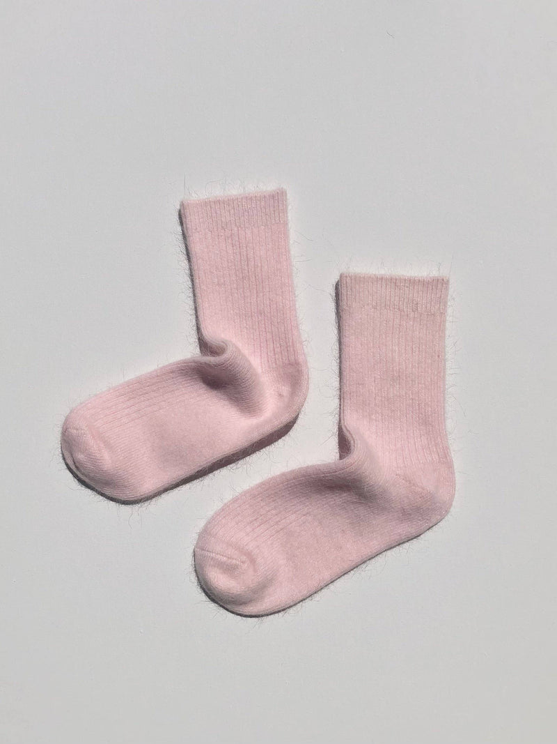 ANGORA WOOL SOCKS - snow pastel Billy Bamboo