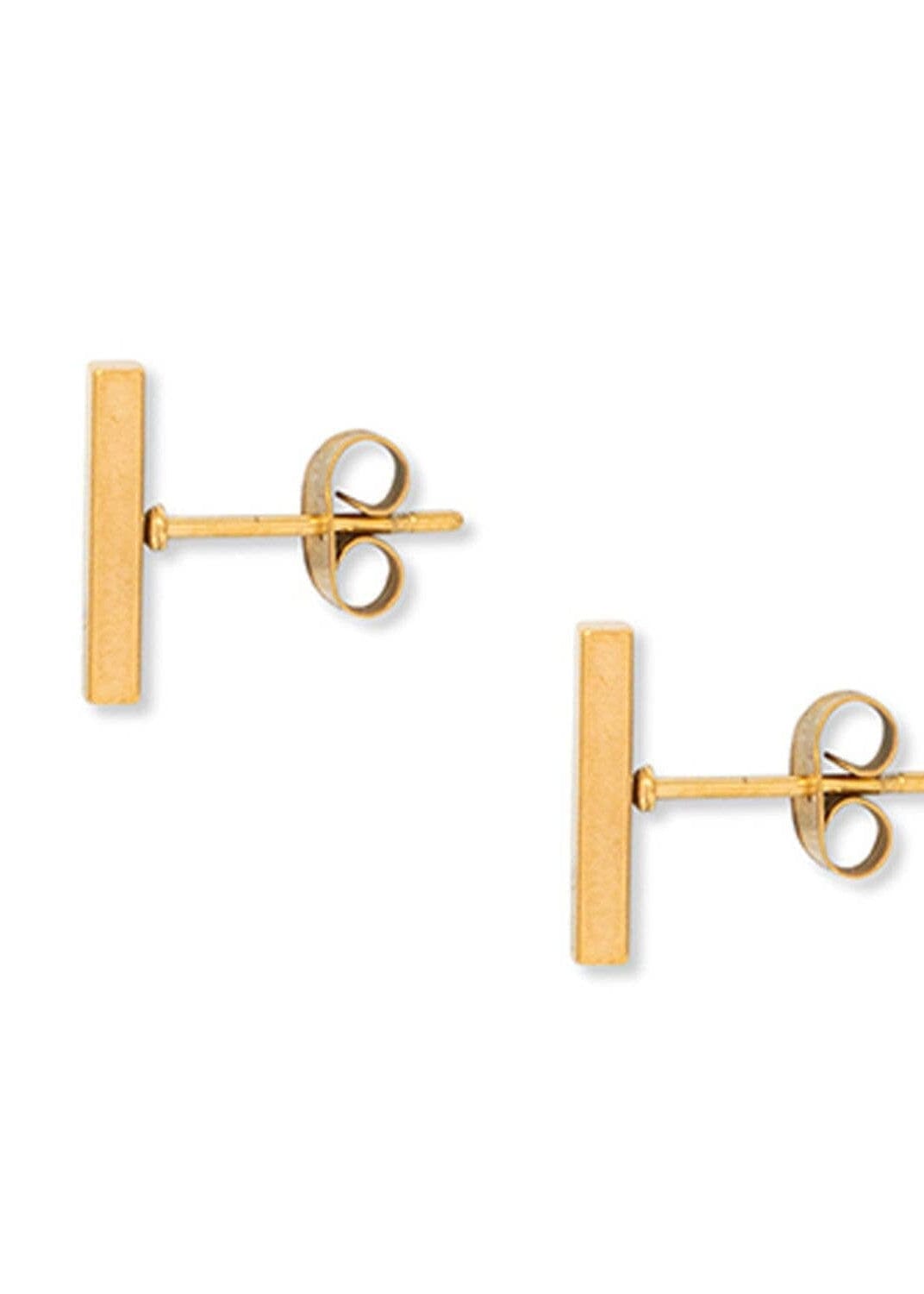 Elongated Bar Studs | A Weathered Penny Earrings A Weathered Penny Jewellery