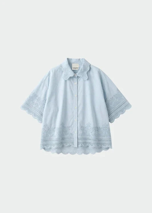 Embroidered Poplin Shirt | Indi & Cold Shirt Indi & Cold