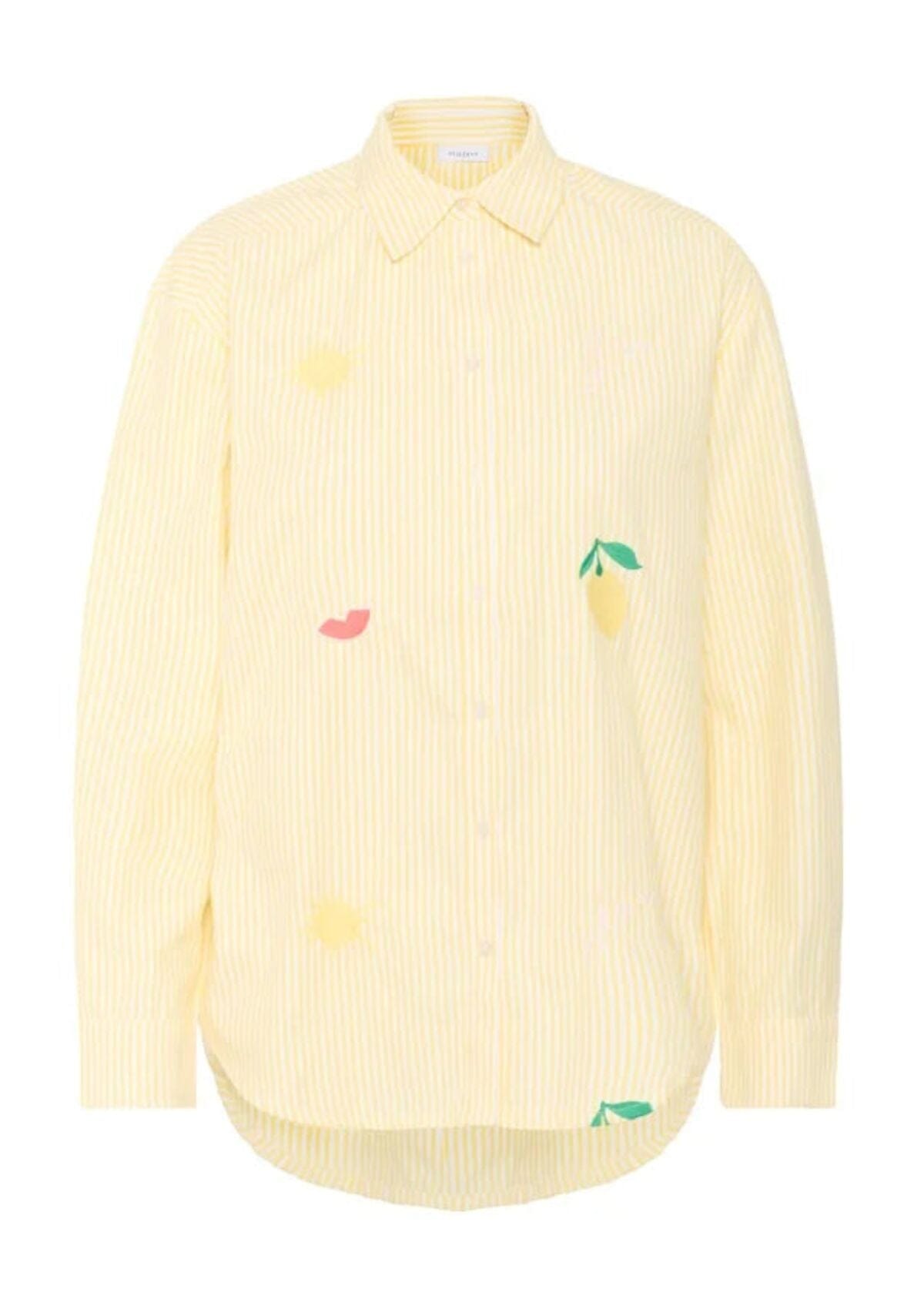 Embroidered Stripe Shirt | Zytta | Saint Tropez Shirt Saint Tropez