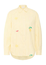 Embroidered Stripe Shirt | Zytta | Saint Tropez Shirt Saint Tropez