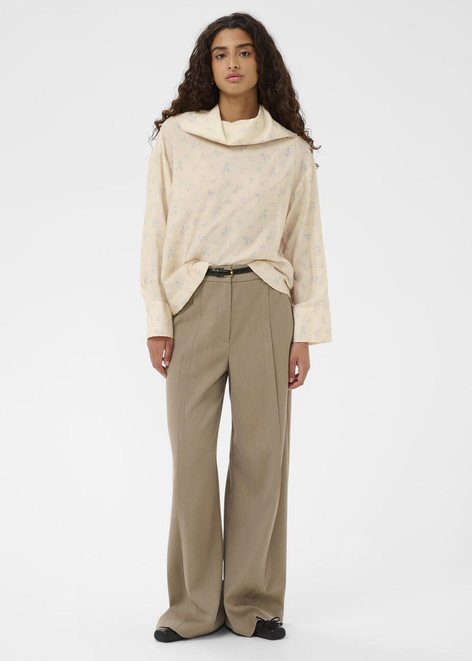 Eneya Printed Funnel Blouse | Soaked Blouse Soaked in Luxury