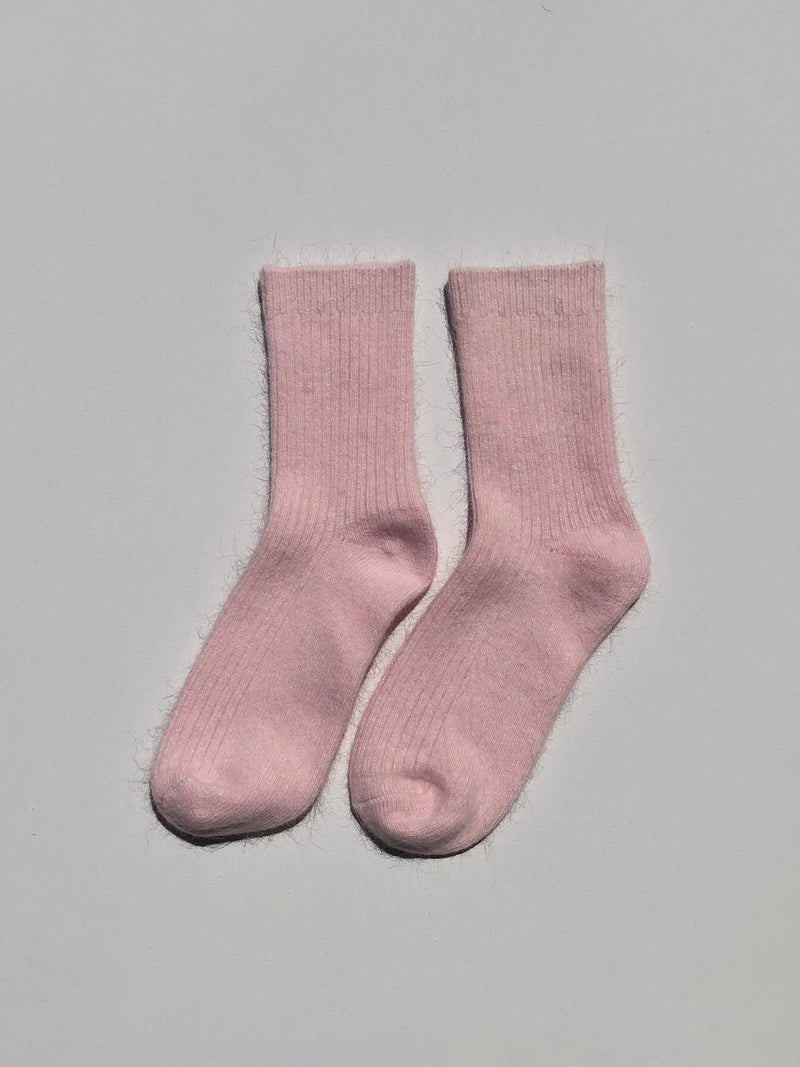 ANGORA WOOL SOCKS - snow pastel Billy Bamboo