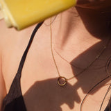 Gold Sculptured Zola Chain A Weathered Penny Jewellery