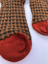GINGHAM WAFFLE SOCKS - neutral Billy Bamboo