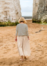 Fleur Stripe Top | Chalk Top Chalk