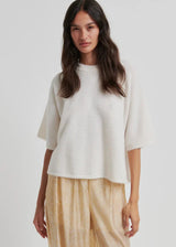 Gabby Knit O-Neck | Soft Beige | Second Female Jumper Second Female