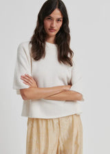 Gabby Knit O-Neck | Soft Beige | Second Female Jumper Second Female