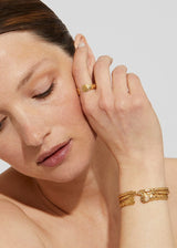 Bracelet jonc Liane croisé mini doré | Gas Bijoux Bracelet Gas Bijoux