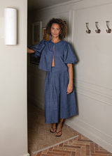 Gloria Cotton Skirt | Chalk Skirt Chalk