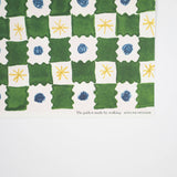 Green Chequerboard Gift Wrap Hadley