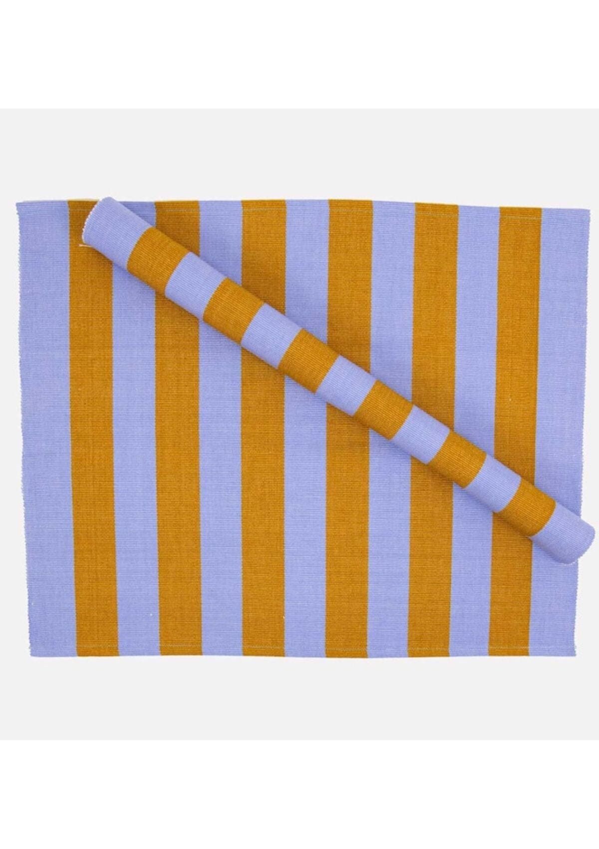 Handwoven Fairtrade Striped Placemat Placemat A World Of Craft
