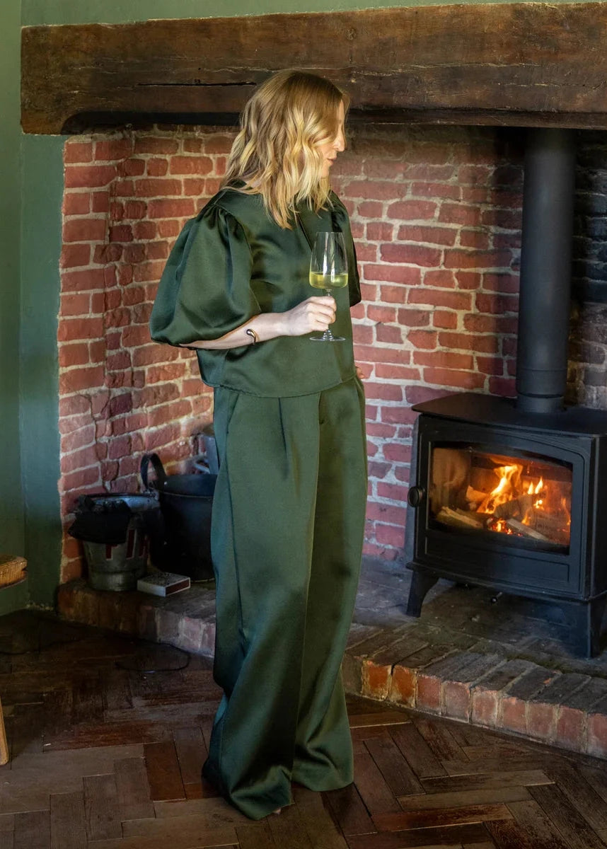 Jessica Jacket | Forest | Chalk Jacket Chalk