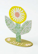 Joy Flower Stand-Up Card Hadley