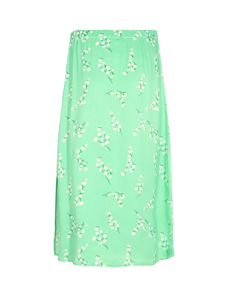 Apple Green Floral Skirt | Bernice 5 | LEVETE ROOM Skirt Levete Room