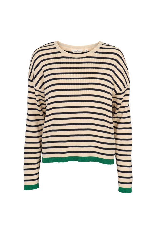 Lila Striped Organic Cotton Top | Basic Apparel Long Sleeve T-Shirt Basic Apparel