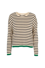 Lila Striped Organic Cotton Top | Basic Apparel Long Sleeve T-Shirt Basic Apparel