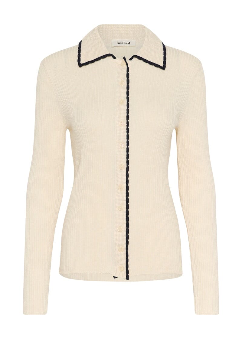 Lysandra Polo Cardigan | Soaked Cardigan Soaked in Luxury