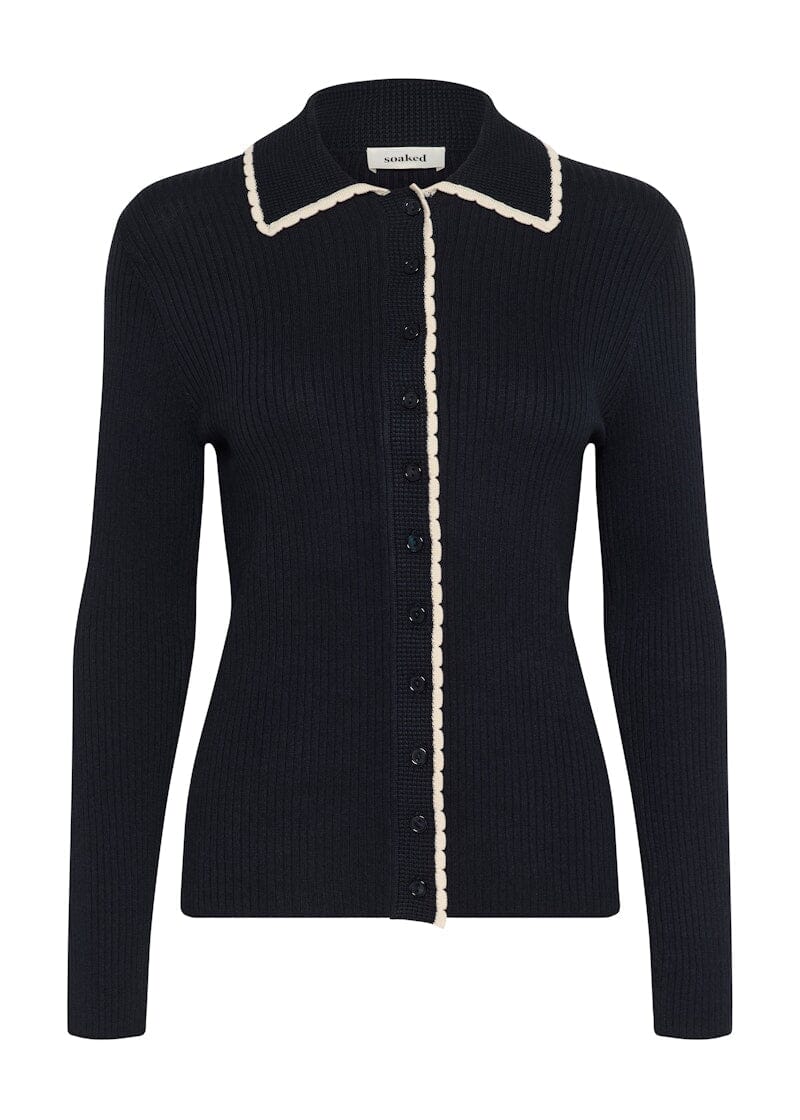 Lysandra Polo Cardigan | Soaked Cardigan Soaked in Luxury