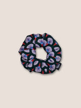 Matsuri Print Hair Scrunchie Green Newt London