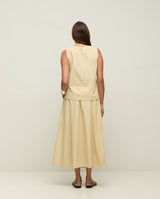 Midi Poplin Cotton Skirt | 44837 | Yerse Skirt Yerse
