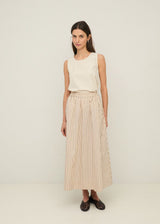 Midi Poplin Cotton Skirt | 44837 | Yerse Skirt Yerse