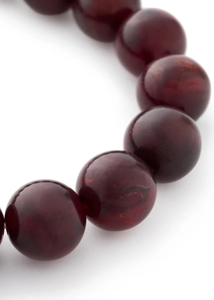 Mini Beads Flex Bracelet | Bordeaux Marble | Vanessa Baroni Bracelet Vanessa Baroni