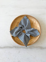 MINI GINGHAM DIAMOND SCRUNCHIES - neutral Billy Bamboo