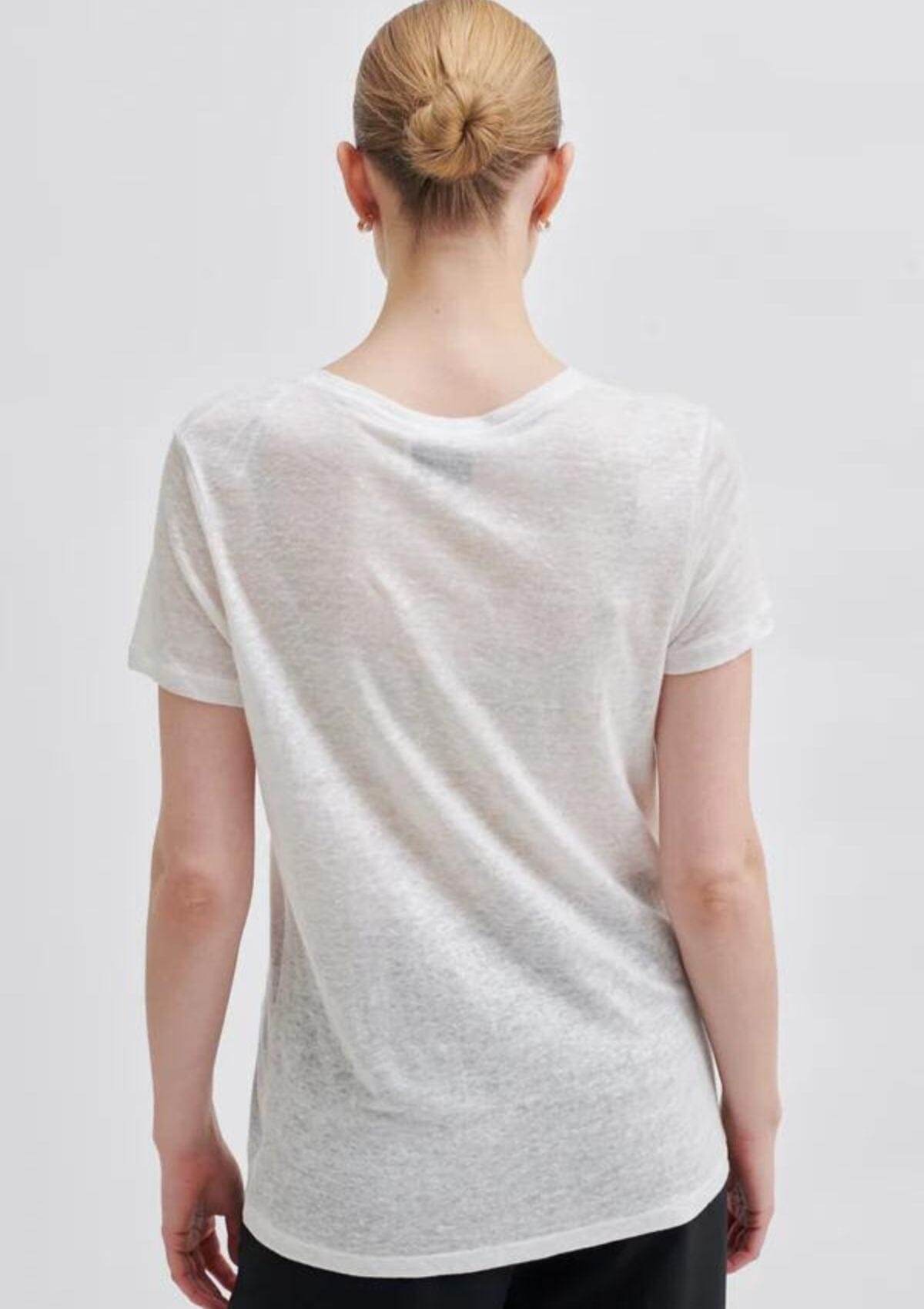 Peony O-Neck Linen Tee | Second Female T-Shirt Second Female