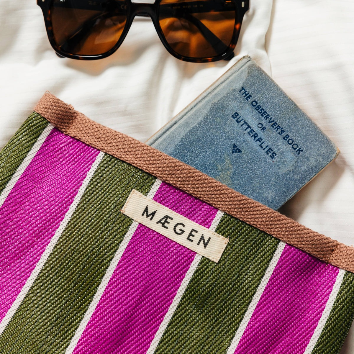 Pouch | Brown/ Olive/ Pink Toiletry Bag MÆGEN