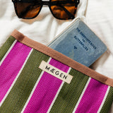 Pouch | Brown/ Olive/ Pink Toiletry Bag MÆGEN