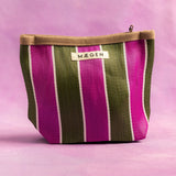 Pouch | Brown/ Olive/ Pink Toiletry Bag MÆGEN