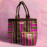 Pouch | Brown/ Olive/ Pink Toiletry Bag MÆGEN