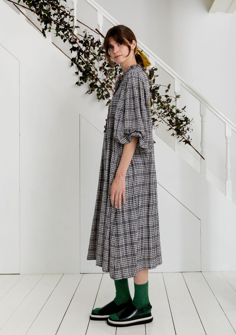 Quincy Dress | Midnight Check | Bonte – Eighty Seven