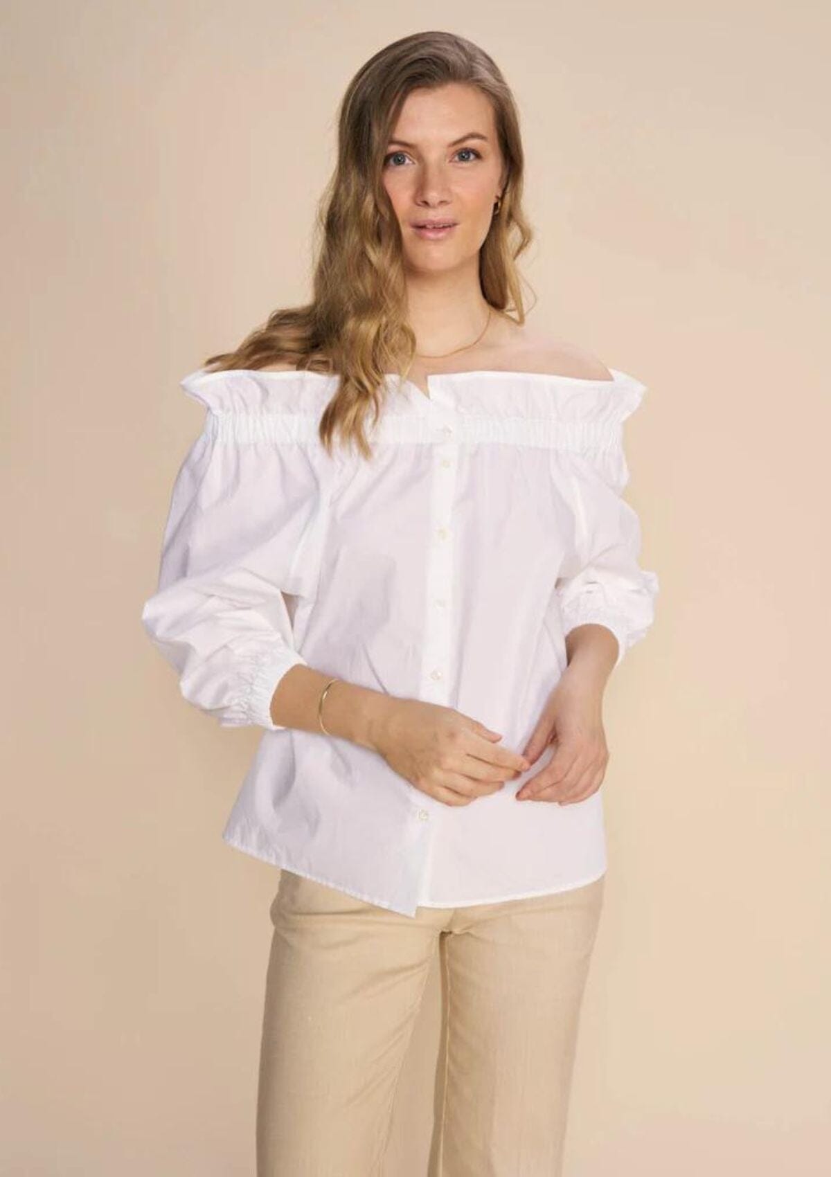 Rosario Off Shoulder Blouse | Mos Mosh Shirt MOS MOSH