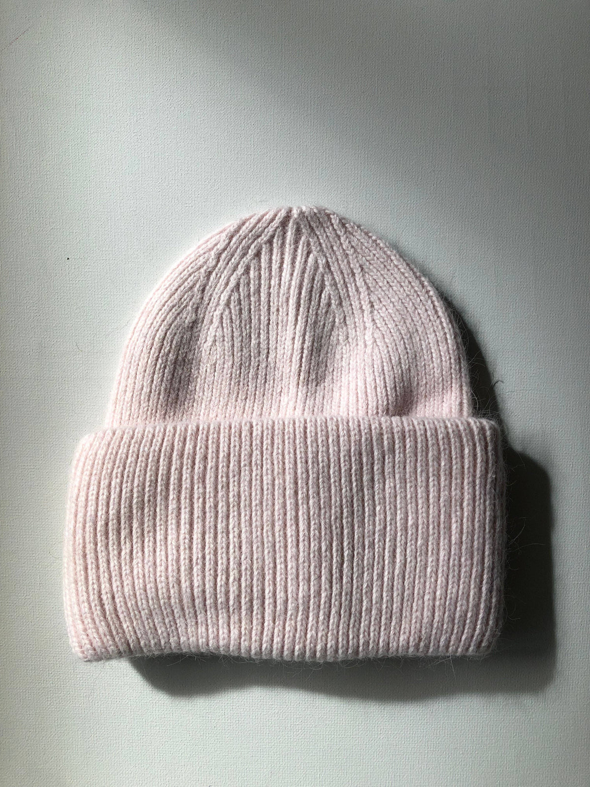 ROYAL ANGORA WOOL BEANIE - snow pastel Billy Bamboo