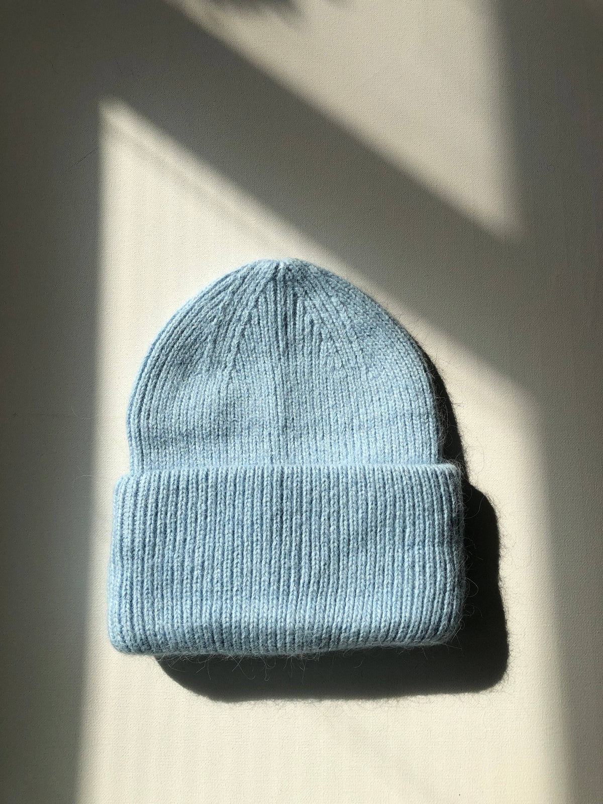 ROYAL ANGORA WOOL BEANIE - snow pastel Billy Bamboo