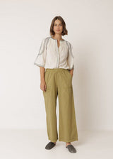 Straight High Waist Poplin Pant | Indi & Cold Trousers Indi & Cold