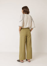 Straight High Waist Poplin Pant | Indi & Cold Trousers Indi & Cold