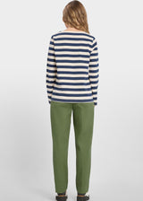 Striped Dot Long Sleeve Cotton T-Shirt | Loreak Mendian Long Sleeve T-Shirt Loreak Mendian
