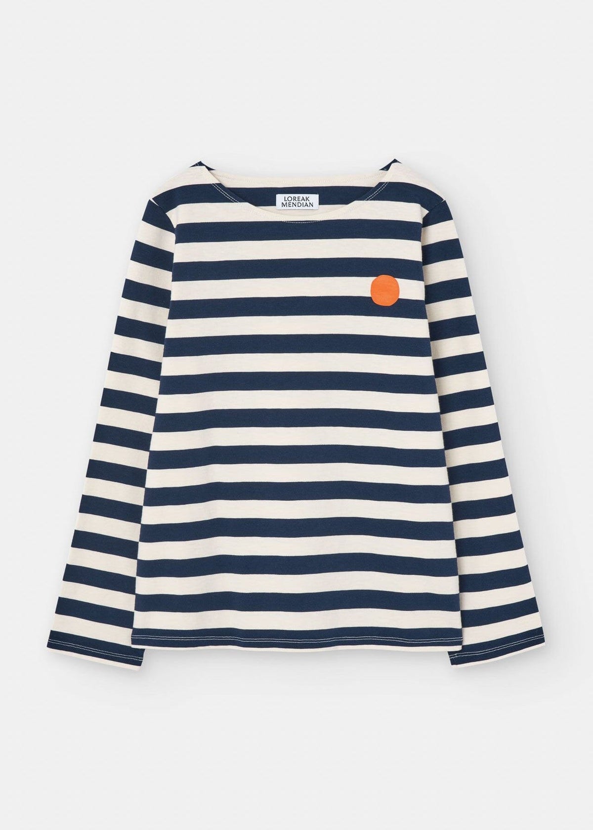 Striped Dot Long Sleeve Cotton T-Shirt | Loreak Mendian Long Sleeve T-Shirt Loreak Mendian