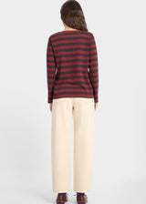 Striped Dot Long Sleeve Cotton T-Shirt | Loreak Mendian Long Sleeve T-Shirt Loreak Mendian