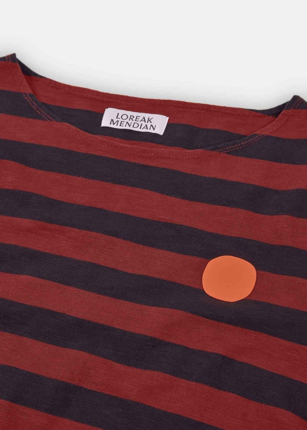 Striped Dot Long Sleeve Cotton T-Shirt | Loreak Mendian Long Sleeve T-Shirt Loreak Mendian