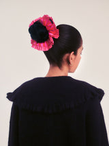 Swirl Scrunchie – Pink and Red Stripe Scrunchie Newt London